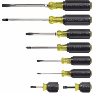 Klein Tools 8 Piece Cushion Grip Screwdriver Set