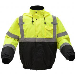 GSS Safety Type R Class 3 Quilt-Lined Bomber Jacket - Yellow