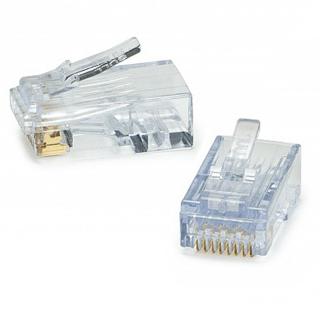 Platinum EZ-EX 44 CAT6 Connectors with External Ground (Jar of 50)