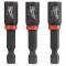 Milwaukee SHOCKWAVE 1/4 inch x 1-7/8 inch Magnetic Nut Driver (3 Pack)