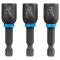 Milwaukee SHOCKWAVE 3/8 inch x 1-7/8 inch Magnetic Nut Driver (3 Pack)