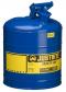 Justrite Type 1 Galvanized Steel Safety Can - 5 Gallon