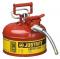 Justrite Type 2 AccuFlow Steel Safety Can 5/8 Inch - 1 Gal