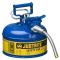 Justrite Type 2 AccuFlow Steel Safety Can 5/8 Inch - 1 Gal