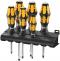 Wera Tools 932/6 Screwdriver Set Kraftform:Chiseldriver/Rack,6 Pieces