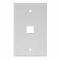 CTS Wall Plate Blank Cat-5e Single