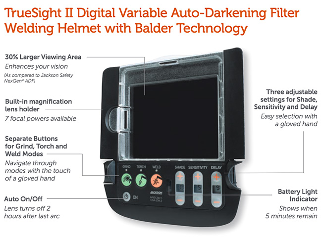 Jackson Safety TrueSight II Digital Variable ADF - Arc Angel from GME Supply