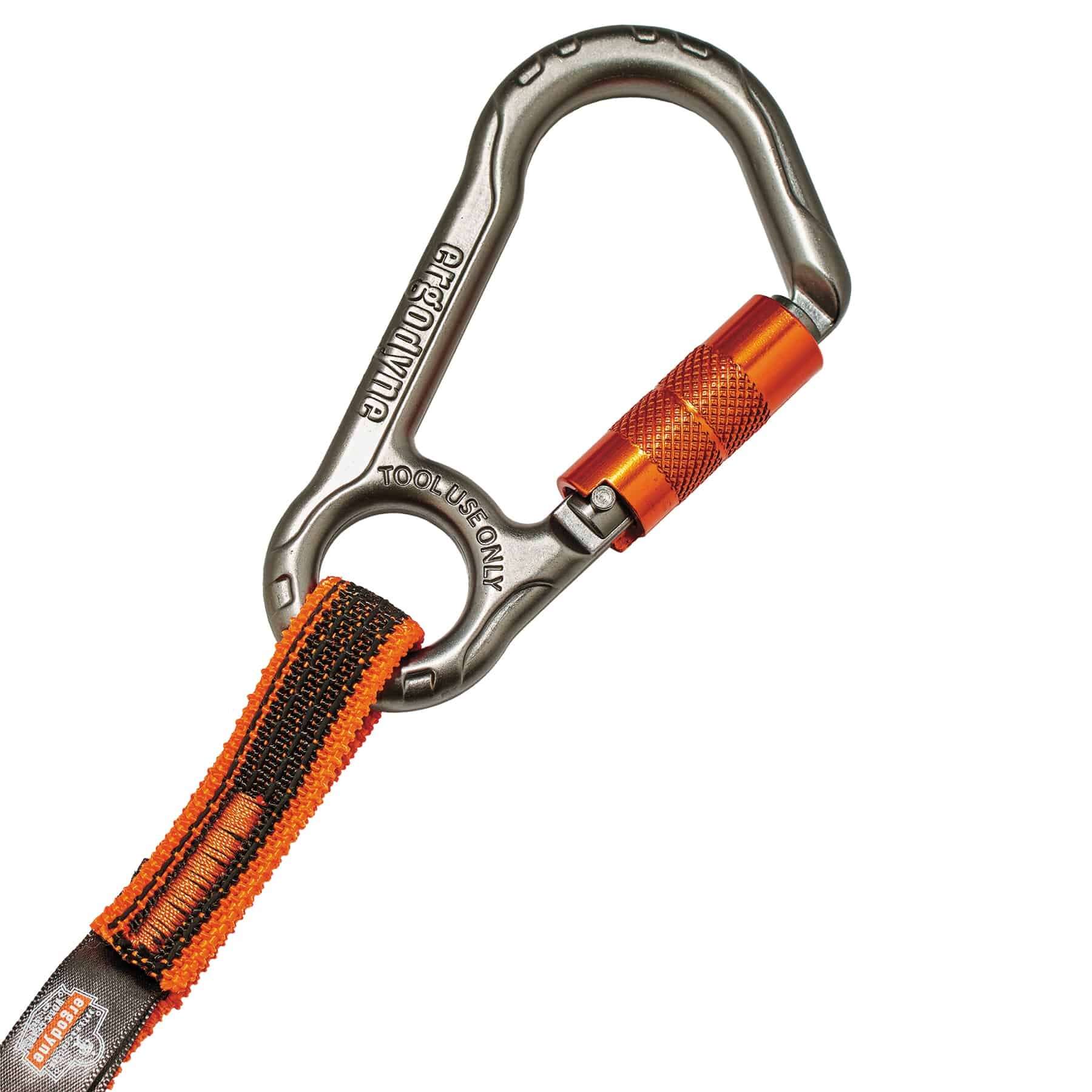 Ergodyne Squids 3108F(x) Single Locking Carabiner Tool Lanyard (15 lbs) from Columbia Safety