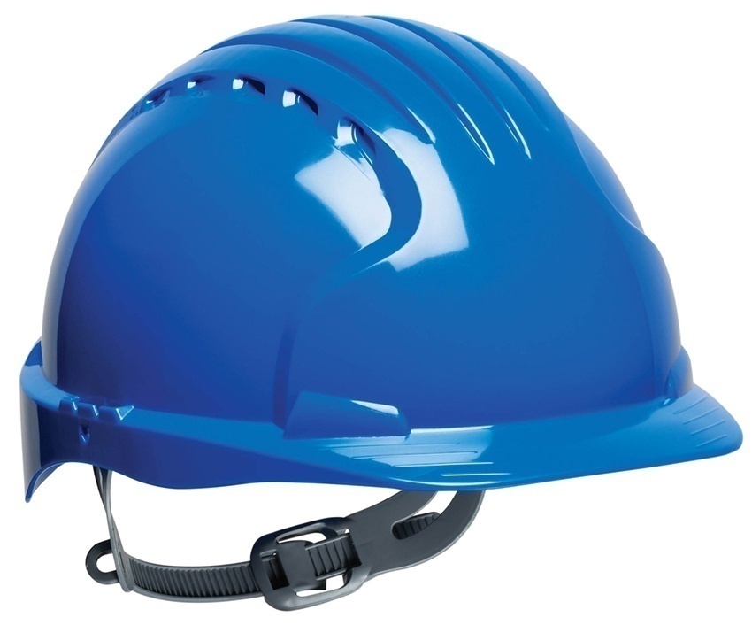 JSP Evolution 6121 Standard Brim HDPE Shell Hard Hat/6 Point from GME Supply