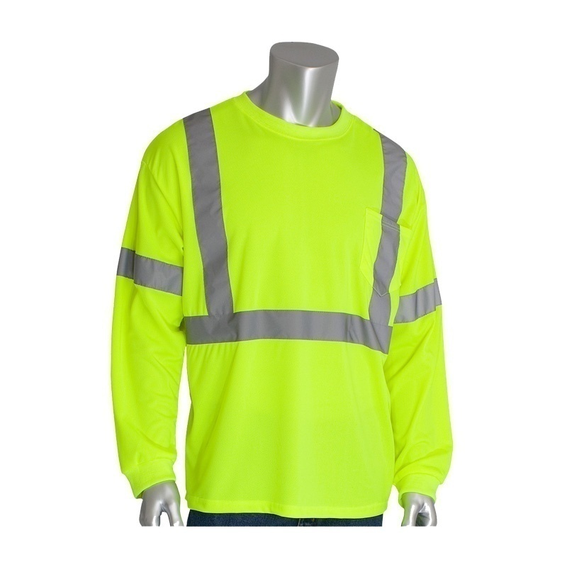 PIP ANSI Class 3 Hi-Visibility Long Sleeve T-Shirt from GME Supply