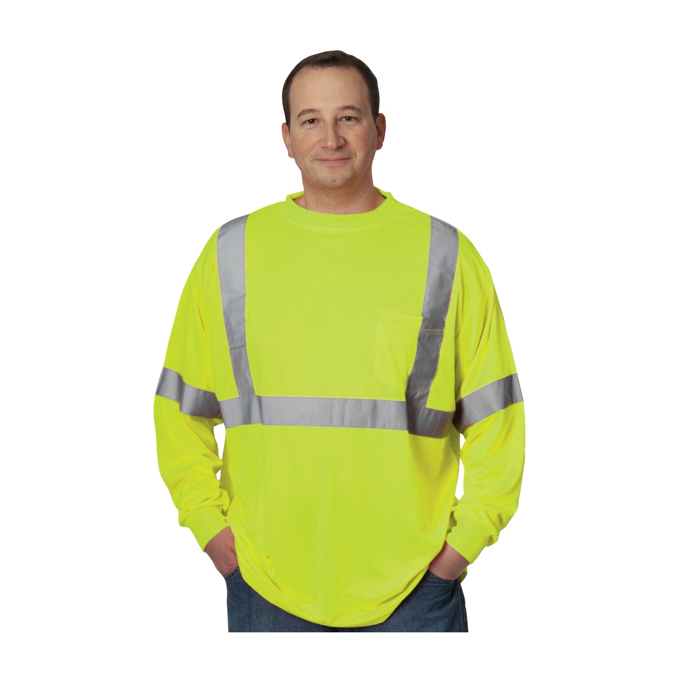 PIP ANSI Class 3 Hi-Visibility Long Sleeve T-Shirt from GME Supply