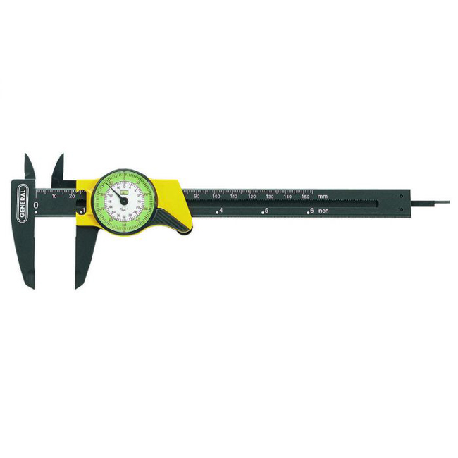 General Tools 6 Inch Plastic Dial Caliper with Inches Readout from GME Supply