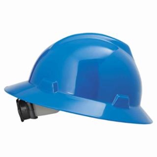 MSA V-Gard Protective Full Brim Hard Hat with Fas-Trac Ratchet Suspension from GME Supply