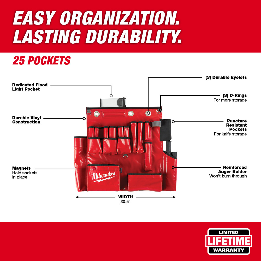 Milwaukee Lineman Aerial Apron & Organizer from GME Supply