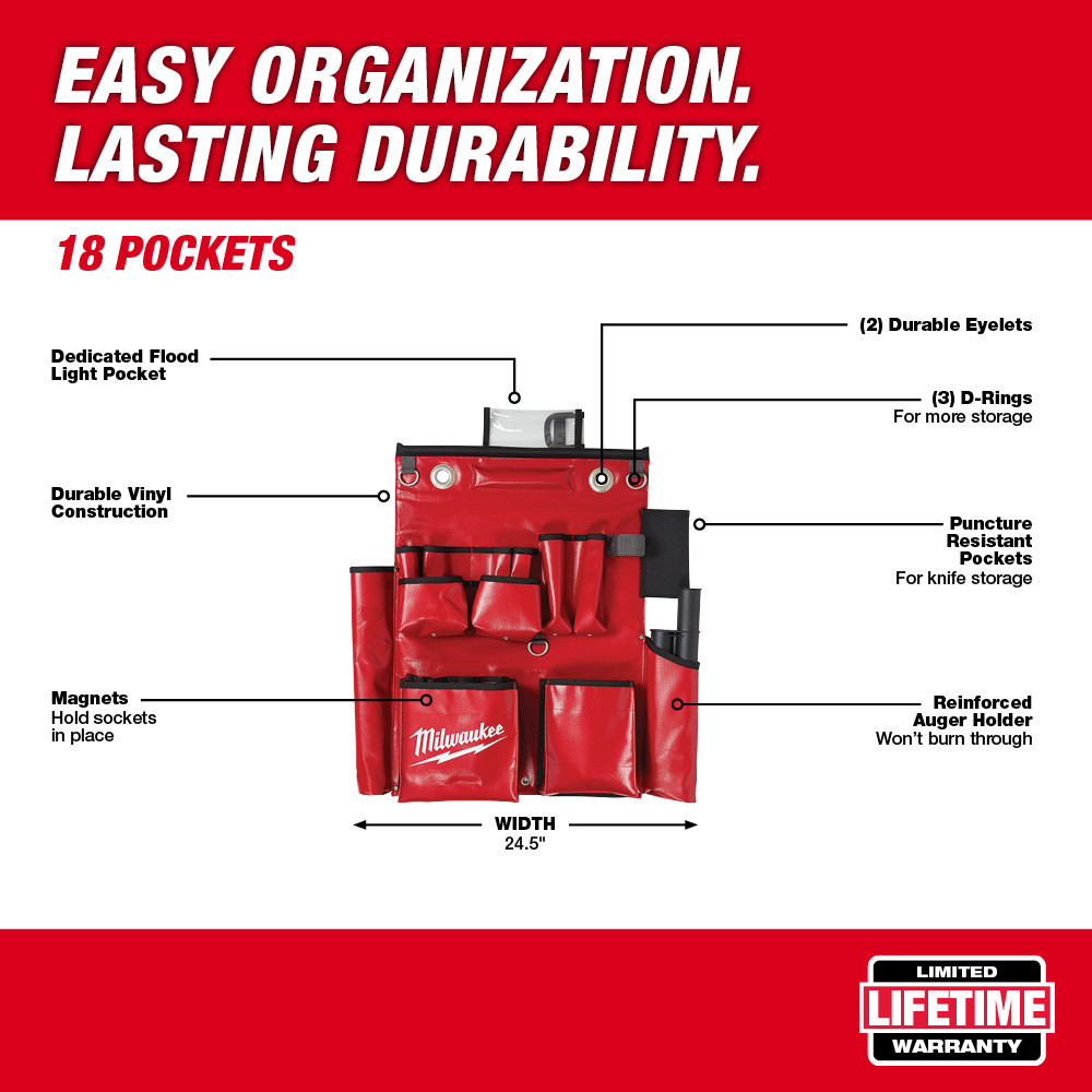 Milwaukee Lineman Aerial Apron & Organizer from GME Supply