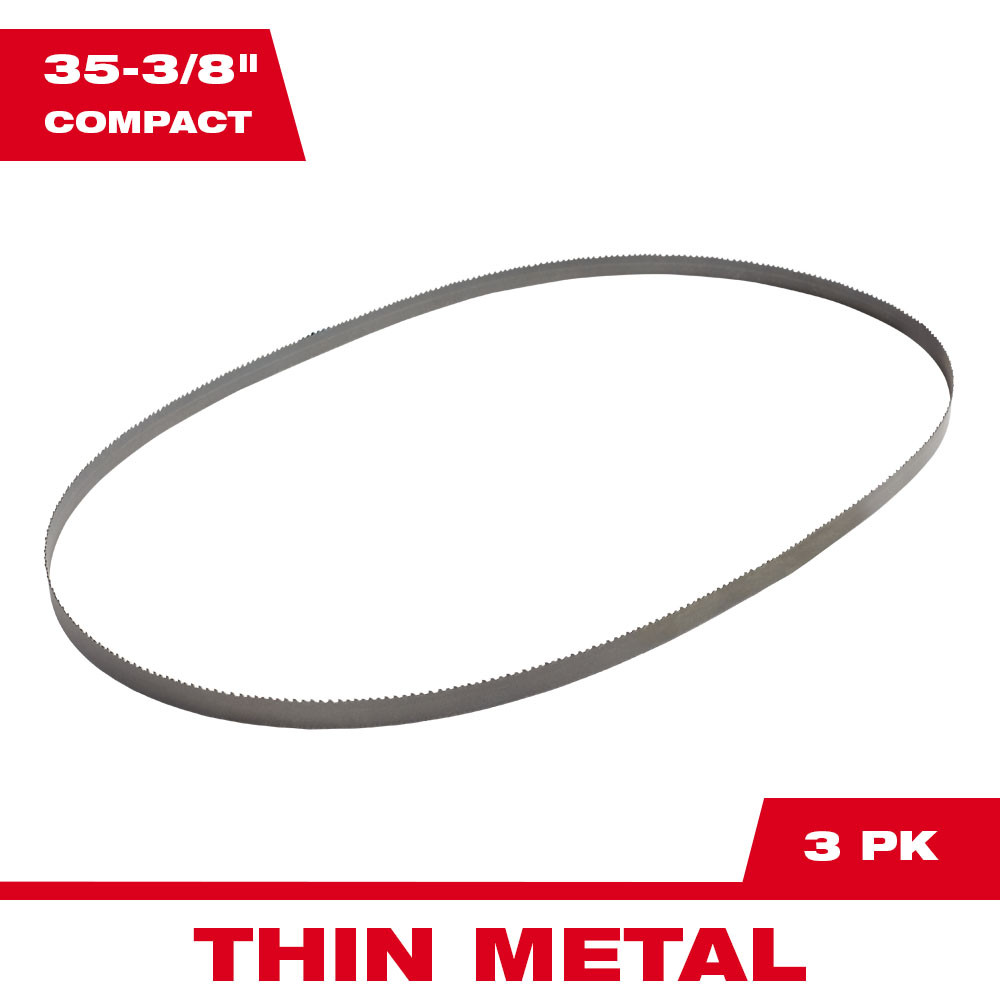 Milwaukee 18 TPI Compact Portable Band Saw Blade (3 Pack) from GME Supply