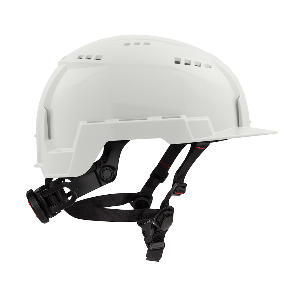 Milwaukee Type 2 Front Brim Vented Safety Helmet with BOLT Accessory Clips from GME Supply