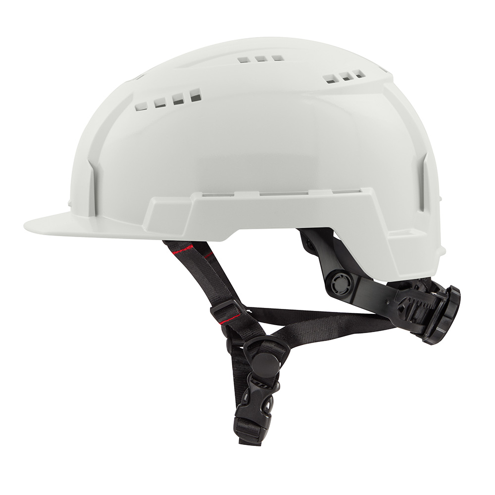 Milwaukee Type 2 Front Brim Vented Safety Helmet with BOLT Accessory Clips from GME Supply