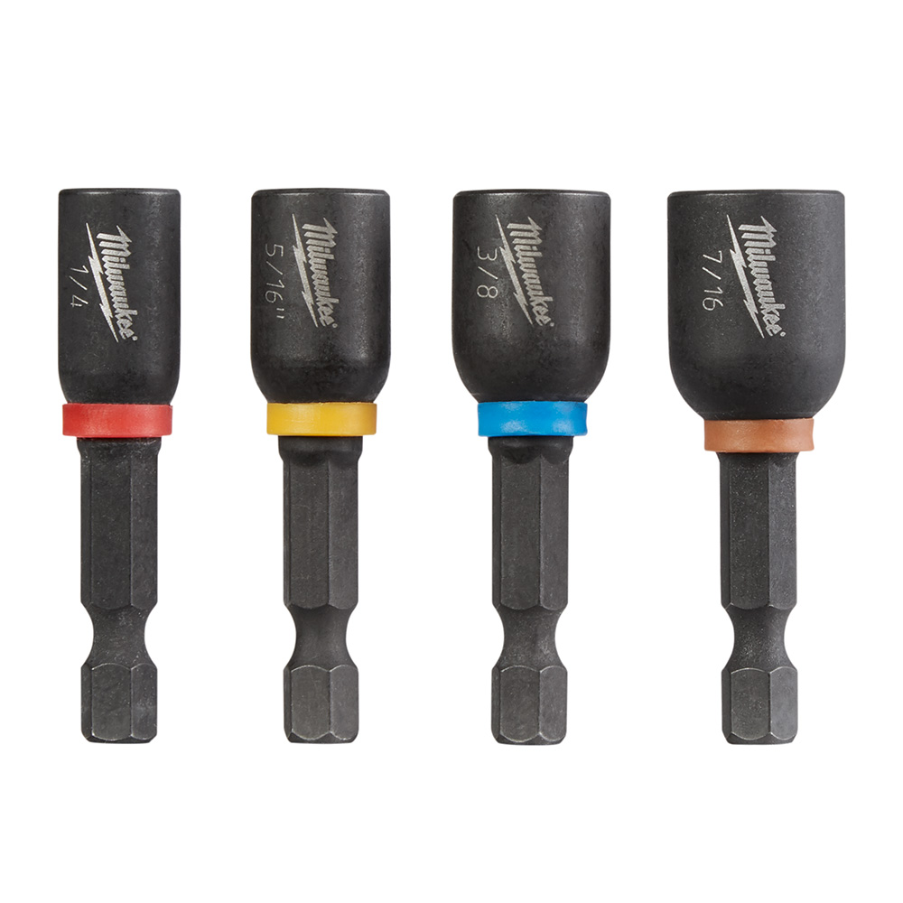 Milwaukee SHOCKWAVE Impact Duty 4 Piece Magnetic Nut Driver Set from GME Supply