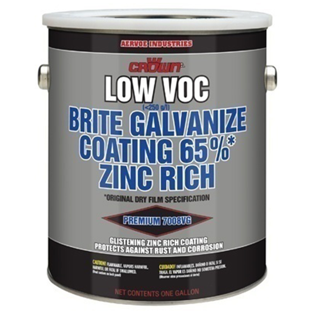 7008VG Crown Low VOC Brite Galvanizing Coating - 1 Gallon from GME Supply