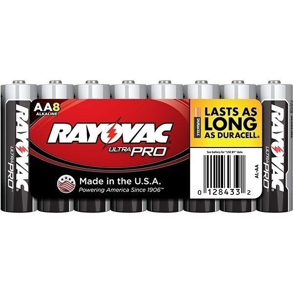 Rayovac Alkaline AA Batteries (8 Pack) from GME Supply