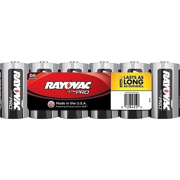 Rayovac Alkaline D Batteries (6 Pack) from GME Supply