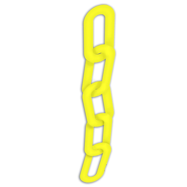 Accuform Yellow Plastic Chain Link (Per Foot) from GME Supply