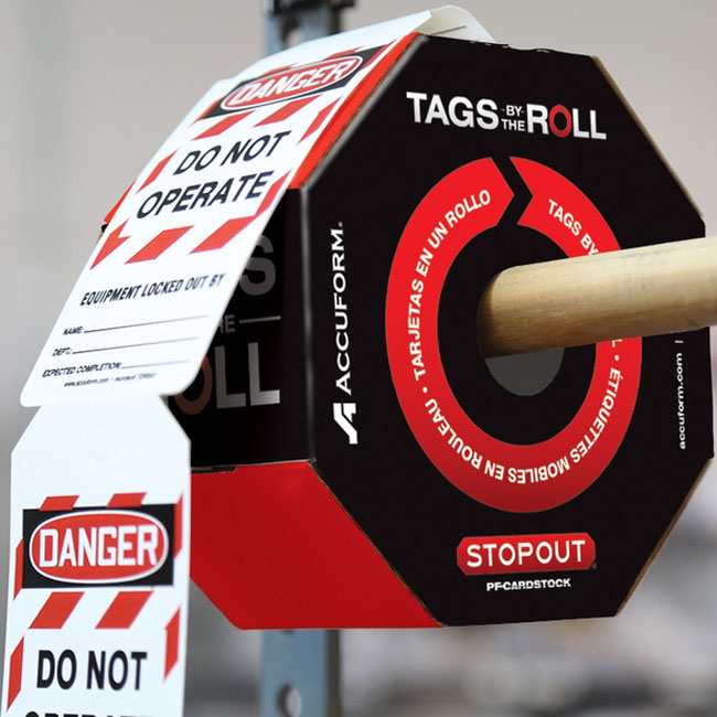 Accuform OSHA Danger Tags By-The-Roll from GME Supply