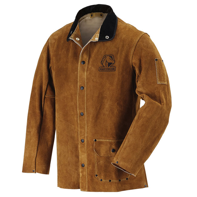 Black Stallion 30WC Split Cowhide Welding Jacket from GME Supply