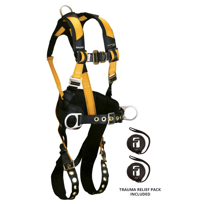 FallTech Journeyman Flex Steel 4D Construction Climbing Full Body Harness from GME Supply