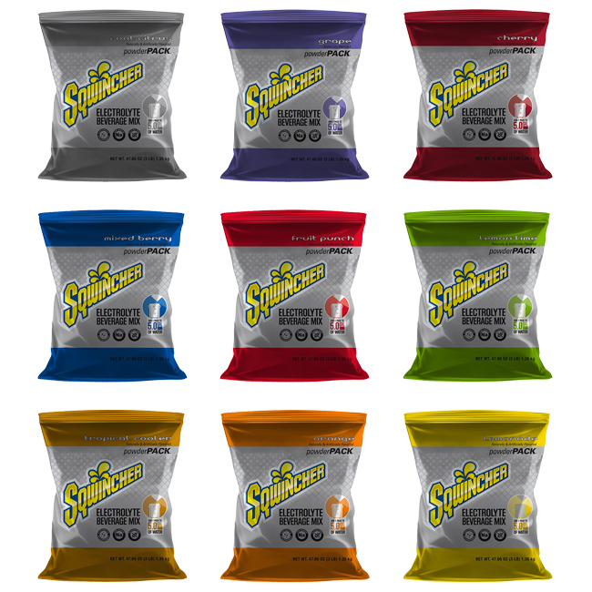 Sqwincher 5 Gallon Powder Sports Drink Mix (16 Pack) from GME Supply