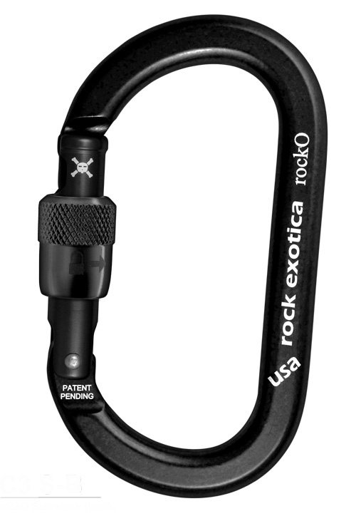 Rock Exotica RockO Screw Lock Aluminum Carabiner from GME Supply