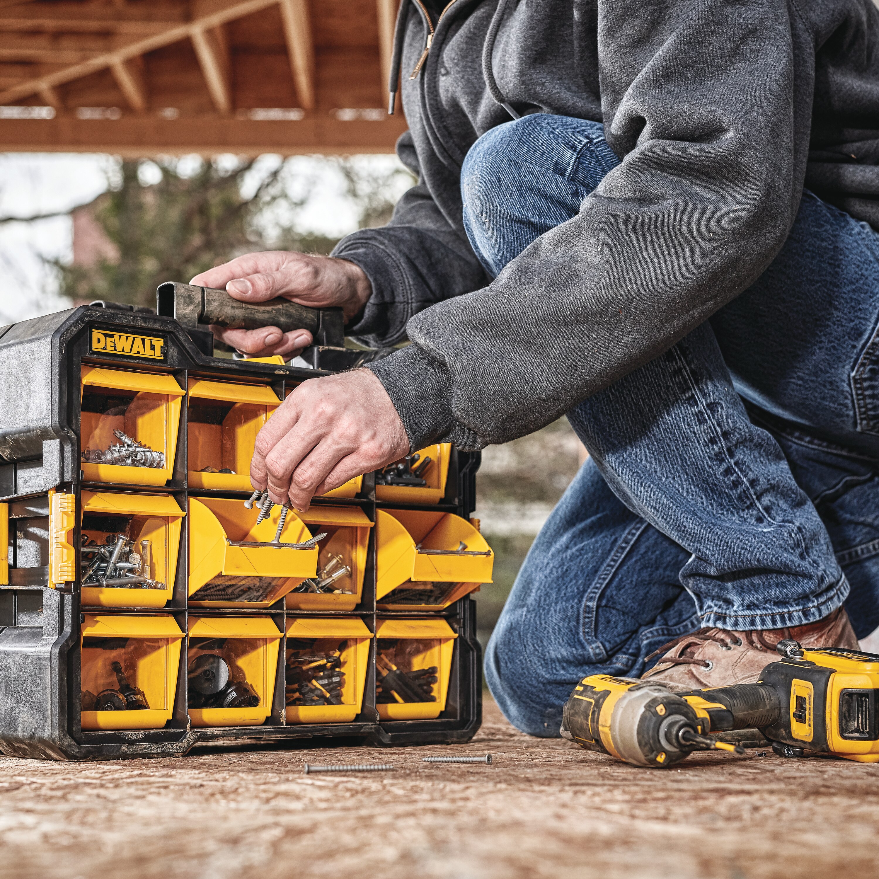 DeWALT Flip Bin Organizer from GME Supply