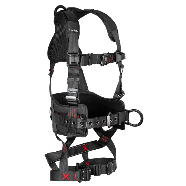 FallTech FT-Iron 3 D-Ring Construction Harness with Quick Connect Legs from GME Supply