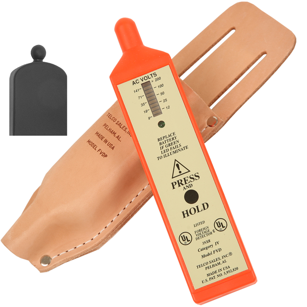 Telco Foreign Voltage Detector with Cap & Pouch from GME Supply