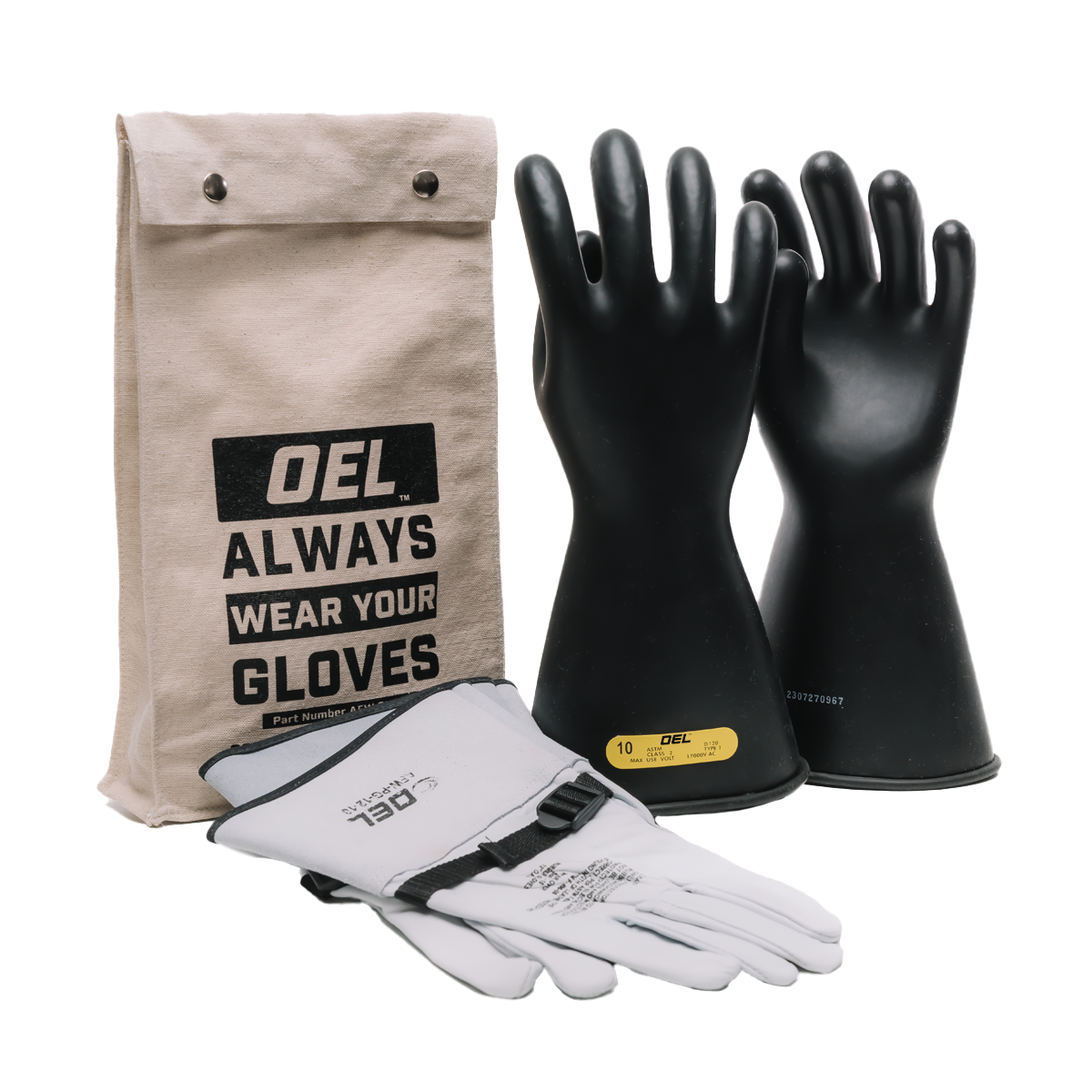 OEL Class 2 Rubber Hot Glove Kit from GME Supply