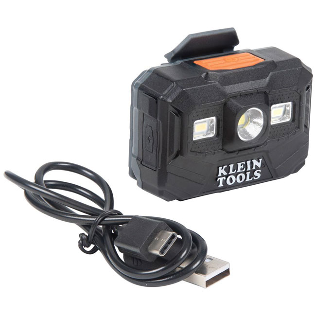 Klein Tools Rechargeable Headlamp and Worklight, 300 Lumens All-Day Runtime from GME Supply