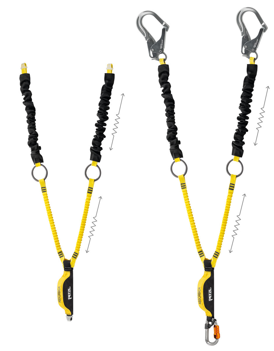 Petzl L64YUT-150 Absoribica - Y Tie-Back Double Lanyard from Columbia Safety