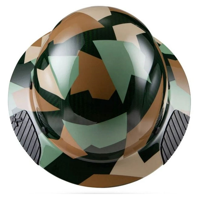 Lift Safety DAX Carbon Fiber Jungle Camo Full Brim Hard Hat from GME Supply