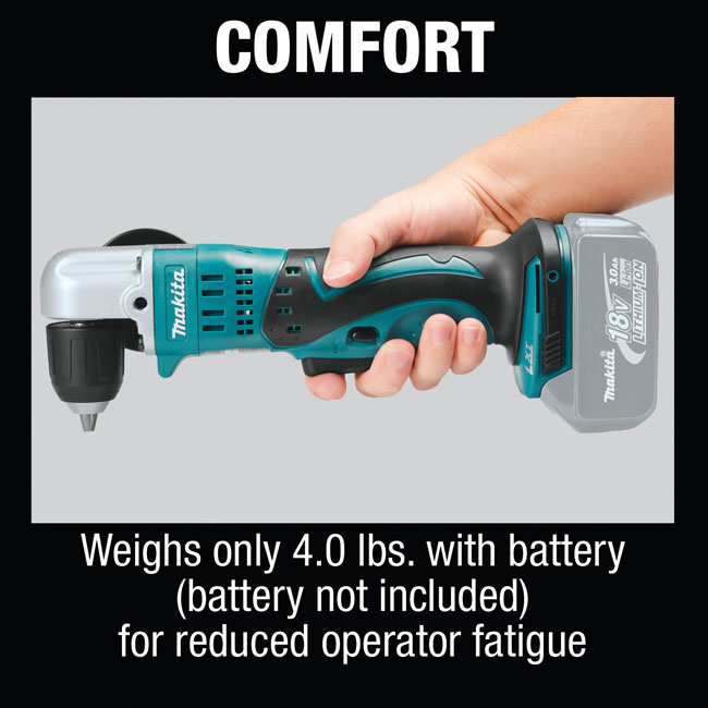 Makita 18V LXT Lithium-Ion Cordless 3/8 Inch Angle Drill (Bare Tool) from GME Supply