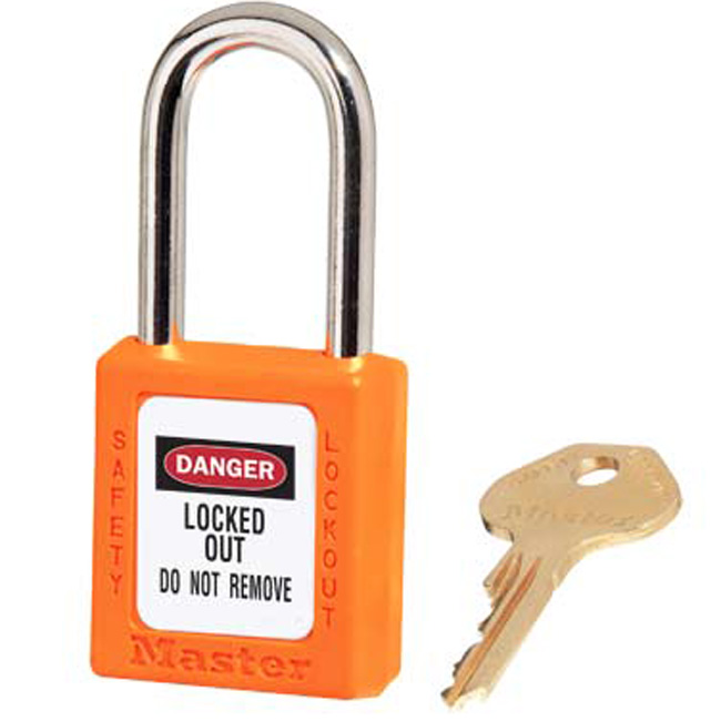 Master Lock 410 1-1/2 Inch (38mm) Zenex Thermoplastic Safety Padlock with 1-1/2 Inch (38mm) Shackle from GME Supply