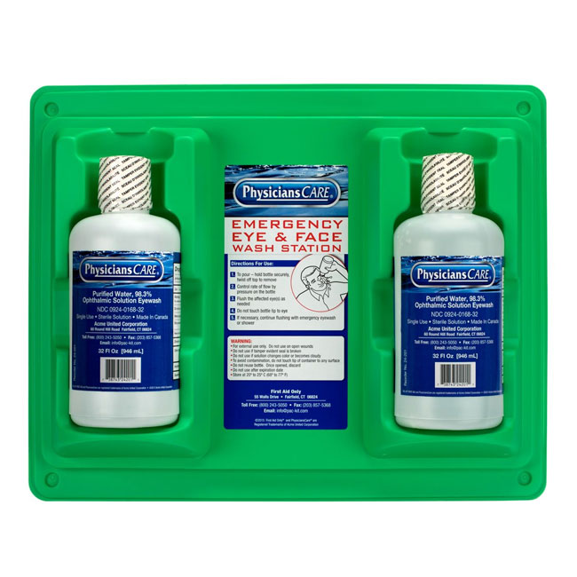 First Aid Only Eye Wash Station - Twin 32 oz. from GME Supply