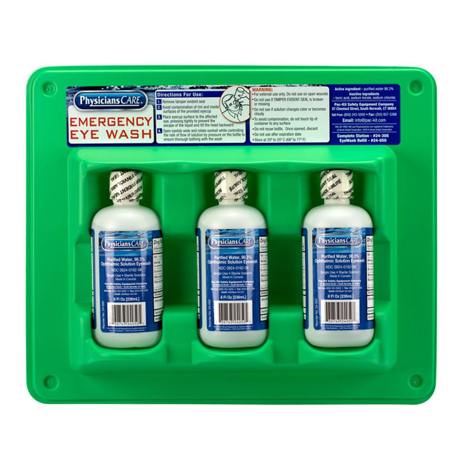 First Aid Only Eye Wash Station - Triple 8 oz. from GME Supply