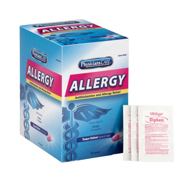 First Aid Only PhysiciansCare Antihistamine Allergy Medication (50 Packets) from GME Supply