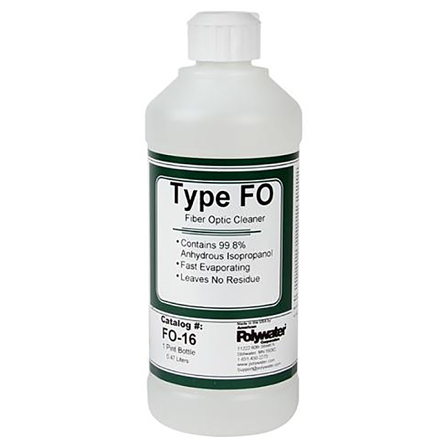 Polywater Type FO Water-Free Alcohol Fiber Optic Cleaner from GME Supply