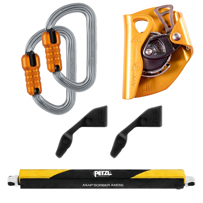  Petzl ASAP Kit with ASAP'SORBER Axess and Bm'D Carabiners from GME Supply