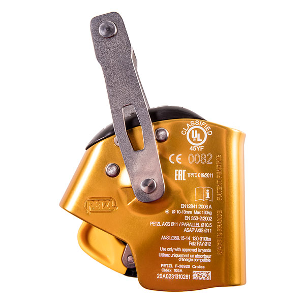 Petzl ASAP LOCK Kernmantle Mobile Fall Arrester from GME Supply