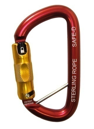 Sterling Safe-D Twistlock Carabiner With Captive Eye Pin from GME Supply