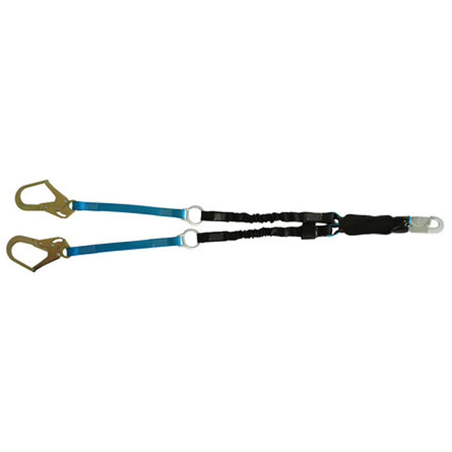 Tractel Tracpac F2 Twin Leg Lanyard Extendible with Rescue Rings from GME Supply