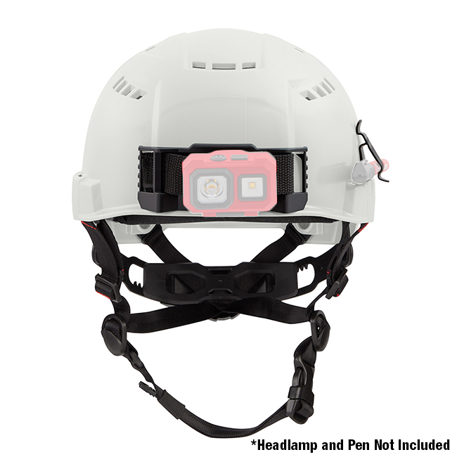 Milwaukee Type 2 Vented Safety Helmet with BOLT Accessory Clips from GME Supply